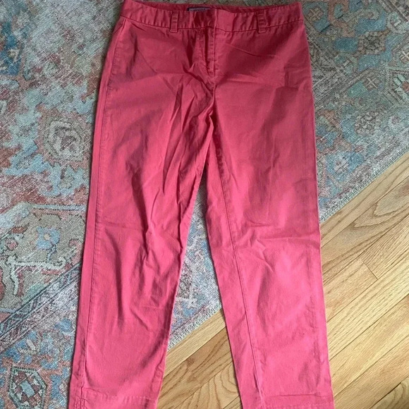 Vineyard Vines | Shep & Ian Pink Capri Casual Pants Chinos Size 0 (fits bigger) - Picture 1 of 4